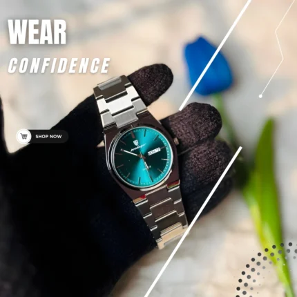 Poedagar Premium Stainless Steel Calendar Watch